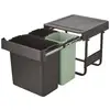 Image de Poubelle Encastrable 10 + 10 + 20 L - Sort & Go Built-in - Brabantia