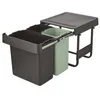 Image de Poubelle Encastrable 10 + 10 + 20 L - Sort & Go Built-in - Brabantia