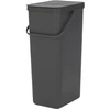 Image de Poubelle Tri Sort & Go 40L, Brabantia Grey - BRABANTIA