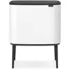 Image de Brabantia - poubelle 2 seaux 11+23l blanc 313547 - bo touch bin BO TOUCH BIN coloris blanc