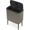 Image de Poubelle Bo Touch Bin - BRABANTIA - 2 seaux intérieurs - 11 + 23 L - Platinum