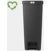 Image de Poubelle à pédale StepUp 40L, Brabantia Dark Grey - BRABANTIA