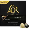 Image de Café capsules L'Or Espresso Ristretto x20 en aluminium compatibles Nespresso