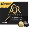 Image de LOr Espresso Café - 40 Capsules Ristretto Intensité 11 - compatibles Nespresso®*