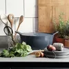 Image de CUISINOX Casserole émaillée en fonte 16 L 20 cm Bleu denim