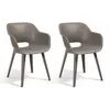 Image de Chaises dextérieur Akola - Keter - Lot de 2 - Résine - Cappuccino - Robuste et léger