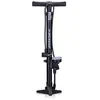 Image de Pompe à vélo sur pied - Dunlop - Noir - Manomètre analogique - Double tête - Accessoires inclus
