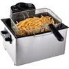 Image de Friteuse À Huile 5 Litres - Double Avec 3 Paniers (1 Grand, 2 Petits) - Grande Capacité Jusqu'à 190 °c - 2000w