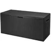Image de ProGarden Boîte de rangement de jardin 312 L Gris foncé 436100