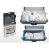 Image de Sacs de rangement sous vide - Raviday - Lot de 2 - Bleu - Dimensions: 86x50cm et 130x74cm - Réutilisables