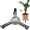 Image de Support Réglable Sur Roulettes Pour Fleurs, Un Pot En Métal À Déplacer