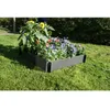 Image de Nature Carré Potager Borderfix Épaisseur 10mm - 100x100xh19cm - Noir