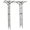 Image de Arche double droite - NATURE - Métal - Noir - 114x66xH232 cm