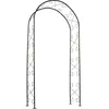 Image de Pergola arche - NATURE - Métal - 1125 x 395 x 231 cm - Noir - Décor volutes