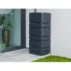Image de Récupérateur deau de pluie mural anthracite avec robinet 650 L - Nature