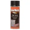 Image de Peinture haute température - Colorworks - Noir - Résistance jusquà 650°C - Aérosol 400 ml - Métaux ferreux