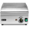 Image de HENDI Plancha électrique lisse 2000W inox plaque 8 mm 316×380 mm tiroir à graisse thermostat 300°C