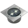 Image de Spot solaire carré encastrable - RANEX - 2x006W - Acier inoxydable brossé - IP67