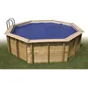Image de Bâche à bulles pour piscine en bois UBBINK Ø450 cm - Bleu