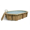 Image de Piscine Bois Azura 6,10 X 4,00 X 1,20 M - Liner Beige - Ubbink