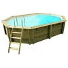 Image de Piscine Bois Sunwater 4,90 X 3,00 X 1,20 M - Liner Beige - Ubbink
