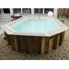 Image de Piscine Bois Océa 5,50 X 3,55 X 1,20 M - Liner Gris - Ubbink
