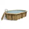 Image de Piscine bois azura 4,00 x 3,00 x 1,20 m - liner beige - ubbink