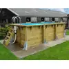 Image de Piscine bois azura 4,00 x 2,00 x 1,26 m - liner bleu - ubbink