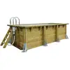 Image de Piscine bois azura 4,50 x 2,50 x 1,26 m - liner beige - ubbink