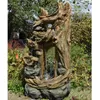 Image de Fontaine De Jardin Kalloni Vieux Troncs D'arbre Avec Éclairage Led - Ubbink