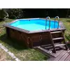Image de Piscine Bois Sunwater 4,10 X 1,20 M Liner Bleu - Ubbink