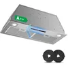Image de Hotte Aspirantehotte encastrable400 m³/hFonction Booster A++Recyclage avec filtre charbon Gestuelle Tactile72cm
