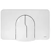 Image de Plaque de commande frontale WISA 2100 blanche ABS double commande