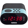 Image de Radio Réveil Fm Pll Double Alarme Avec Affichage Led Noir / Bleu Lenco