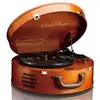 Image de Platine vinyle rétro - encodag pc - haut-parleurs intégrés classic phono bois TT-34