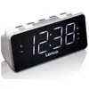 Image de Lenco Cr-18 Radio Portable Horloge Numérique Noir, Argent