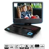 Image de Lenco DVP-910BU - Lecteur DVD portable de 9 pouces avec casque port USB et dispositif de suspension - Bleu/noir