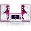 Image de Lenco MC-020 Princess - Mini-chaîne avec radio FM Bluetooth® USB et entrée AUX - Princesse