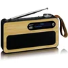 Image de Lenco Pdr-040 Portable Analogique Et Numérique Bambou, Noir