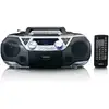 Image de Radio portable dab+/fm avec bluetooth®, lecteur cd, cassettes et usb lenco noir-argent SCD-720SI