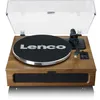 Image de Platine Vinyle Bluetooth 5.0 - Lenco - quatre haut-parleurs intégrés 40W RMS - LS-410WA - Bois marron