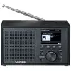 Image de Radio dab , dab+ , fm , bluetooth 5.0 3w avec écran lcd et réveil double alarme lenco noir DAR-017BK