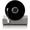 Image de Platine Vinyle Verticale Lenco Lsa-071si Bluetooth 5.3 Bois Et Tissu Marron 38 X 30,7 X 21 Cm Lenco
