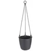 Image de Elho 2054332 Brussels Pot Suspendu Anthracite 18 x 18 x 17 cm
