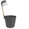Image de Pot de fleurs rond Flower Light Ø 27 x H.61 cm - Gris