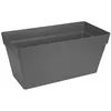 Image de ELHO Loft Urban Bac à fleurs Terrasse Roues 70 - Noir - L 69 x B 34 x H 33 cm - extérieur - 100% recyclé
