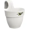 Image de Pot De Fleurs Elho Vibia Campana Easy Hanger Small - Blanc Soie - Balcon Extérieur - L 24.1 X W 20.5 X H 26.5 Cm