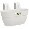 Image de Pot De Fleurs Elho Vibia Campana Easy Hanger Medium - Blanc Soie - Balcon Extérieur - L 24.1 X W 36 X H 26.5 Cm