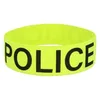 Image de BRASSARD POLICE MISSION INTERVENTION UV ADULTE Jaune