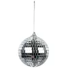 Image de 6 Boules à facettes 8 cm - Argent